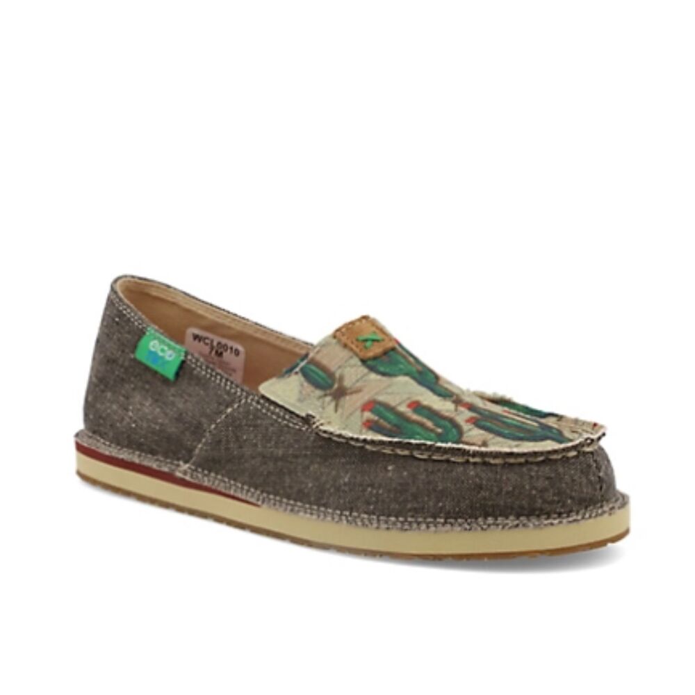 NEW Twisted X Slip-On Loafer size 6 Southwestern Cactus Western Rodeo Cowboy
